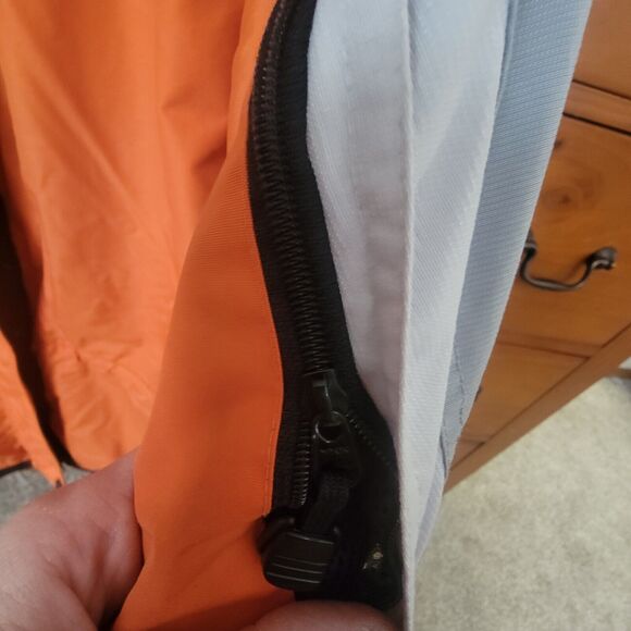Columbia Challenge Series Jacket Large Womens Orange Gray Shell Only - Picture 11 of 16